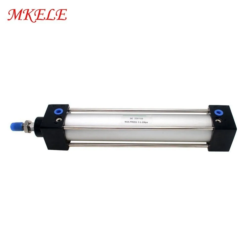 

32mm Bore 150mm Stroke Double Acting Air Cylinder Pneumatic Cylinder Mini SC32-150 Free Shipping