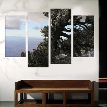 

4 Pieces Coastal trees Wall Art For Wall Decor Home Decoration Picture Paint on Canvas Print Canvas Painting Shipped 24 Hour