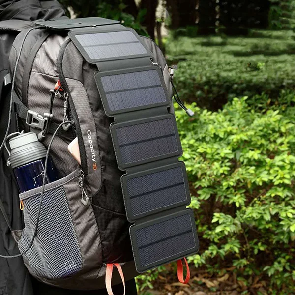 

5V/ 2A Outdoor Solar Charging Panel Removable Folding Mobile Phone Charger High Conversion Rate Ultra-Thin Solar Power Charger