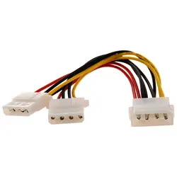 Компьютер Molex 4 Pin блок питания Y Splitter кабель