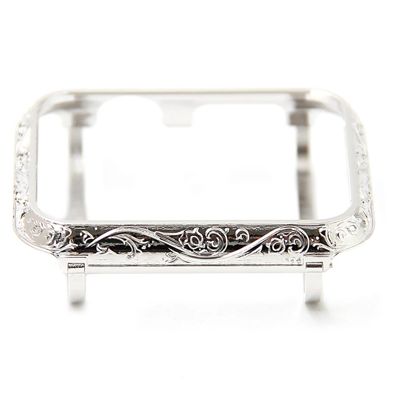 Carving Watch Case For Apple Watch Shell Luxury Casing Cover For Apple Watch Series 1 2 3 Protcitive Case Frame 38mm-42mm Carving Watch Case For Apple Watch Shell Luxury Casing Cover For Apple Watch Series 1 2 3 Protcitive Case Frame 38mm-42mm