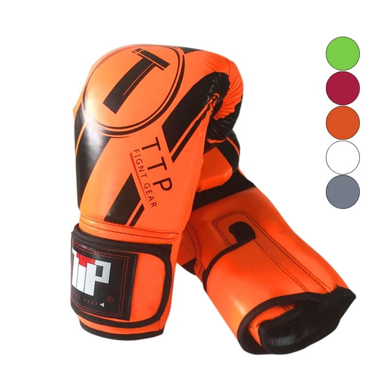 

Leather Boxing Training Gloves Adult Women/Men Muay Thai Fight Sparring Gloves Boxing Punching Bag Training Mittens 10/12/14oz