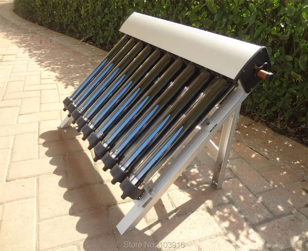 Conjunto de Coletor Solar de Aquecedor de Água Tubos de Vácuo de Tubos de Calor Quente Solar Tubos Evacuados Nova Varal 1 10 de água quente solar, 10 tubos evacuados,
