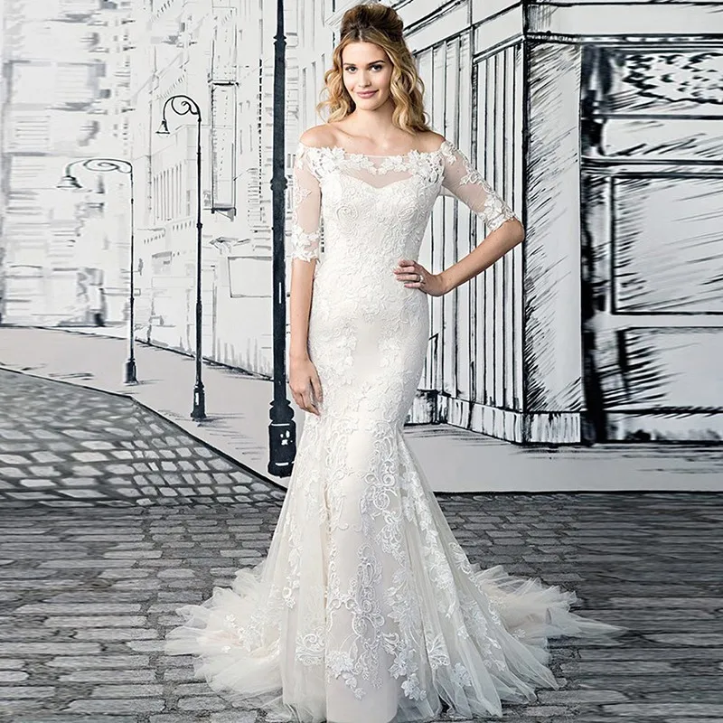 Hot Promo Mermaid Wedding Dresses 2019 Vestido De Noiva Sexy