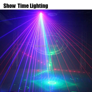Image 2 - عرض الوقت RGB الليزر صورة خطوط شعاع مسح DMX DJ الرقص بار القهوة عيد الميلاد حفلة منزلية ديسكو تأثير نظام إضاءة الإضاءة تظهر
