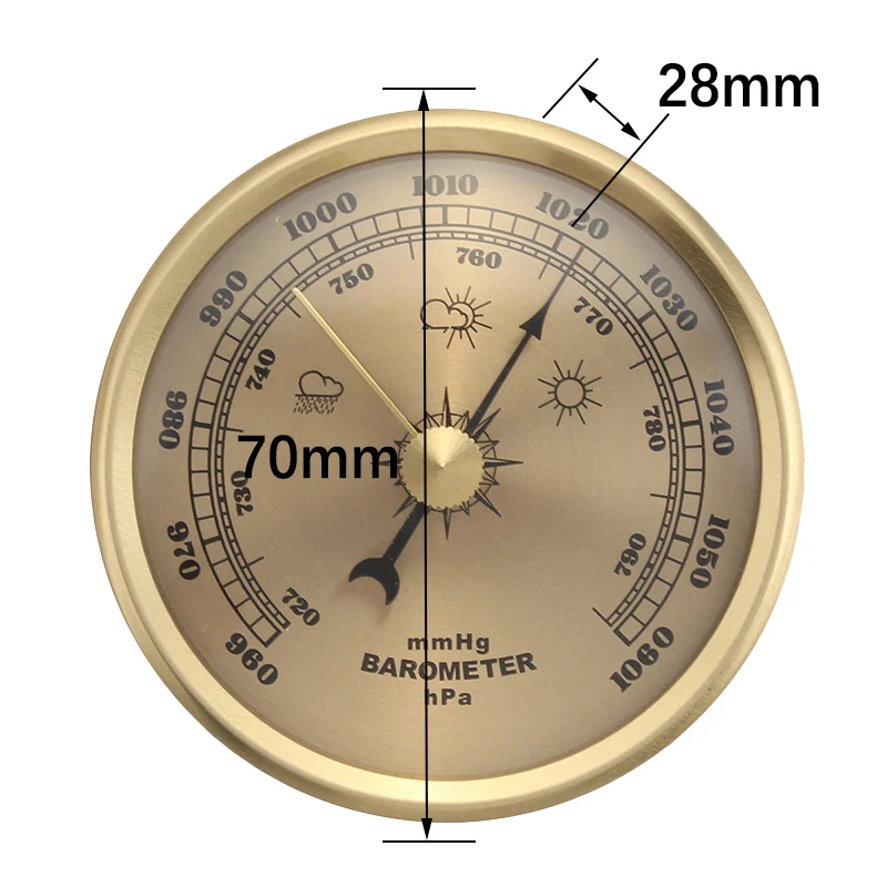 

Garden Wall Clock Weather Station Thermometer Hygrometer Humidity Outdoor Indoor