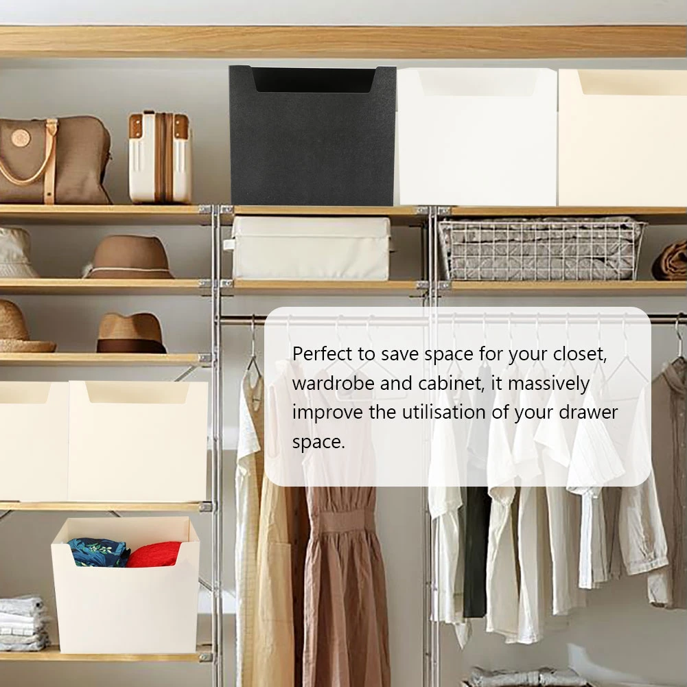 

Foldable Storage Box Storage Bin Containers Cube Basket Wardrobe Closet Plastic Container Organizer For Home Office School