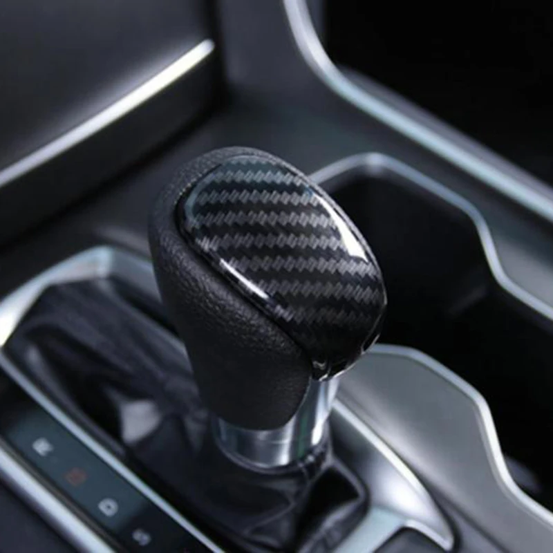 

Gear Knob Trim Fits For Honda Accord 2018-2019 Carbon Fiber Shift Lever Parts