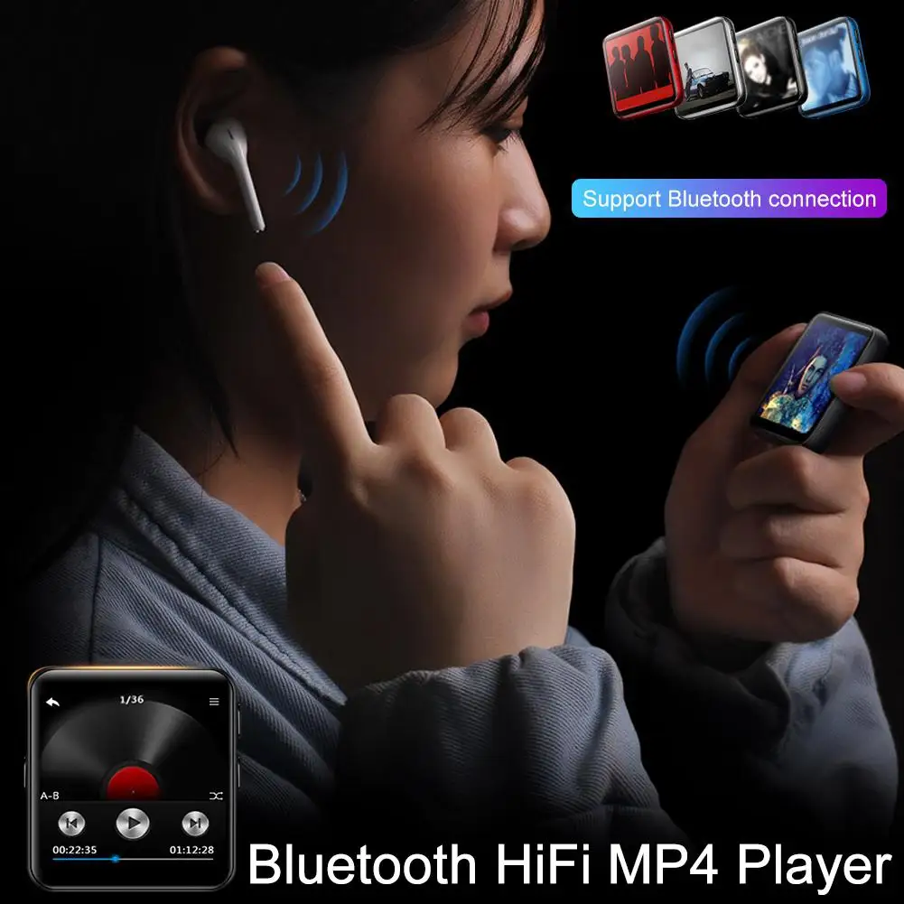 K1 4G 8G 16G полный экран Bluetooth MP4 плеер с сенсорным управлением модная Мини