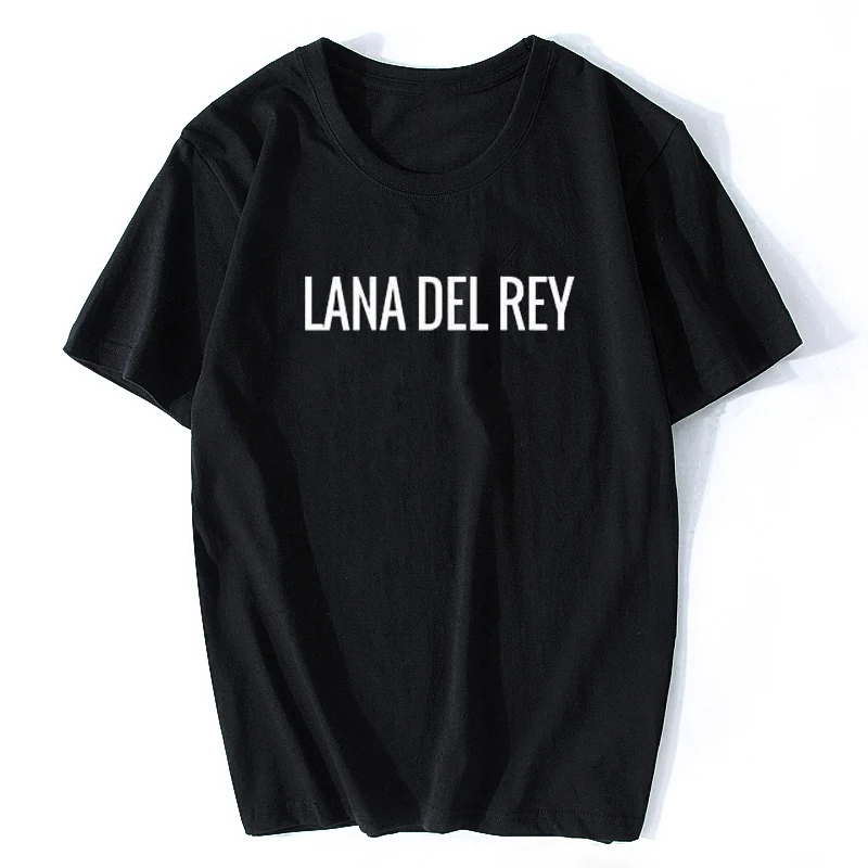 

Lana Del Rey Print Men Letter T Shirt Casual Funny Shirt for Man Black Whtie Top Tee Funny Hipster Funny Music Tee Shirt
