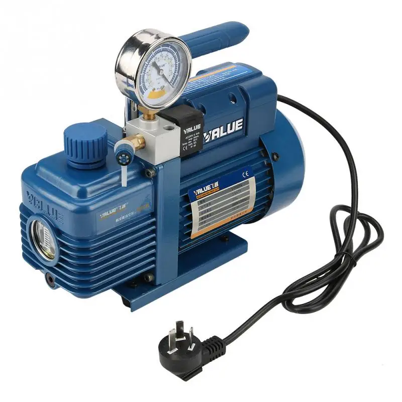 

220V Refrigerant Vacuum Pump Air Compressor Conditioning Pump Vacuum Pump CN Plug for R134A, R12, R22, R410A, R407 Refrigerants