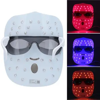 

Red&Blue&Orange LED Light Photon Face Spa Mask Skin Rejuvenation Whitening Acne Wrinkle Removal Face Care LED Photon Mask 4