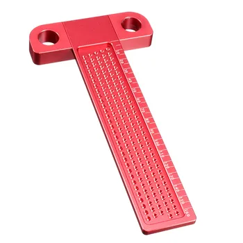 

T-160 Hole Positioning Measuring Ruler Metric Aluminium Alloy T-type Woodworking MeasuringTool For Carpenter New