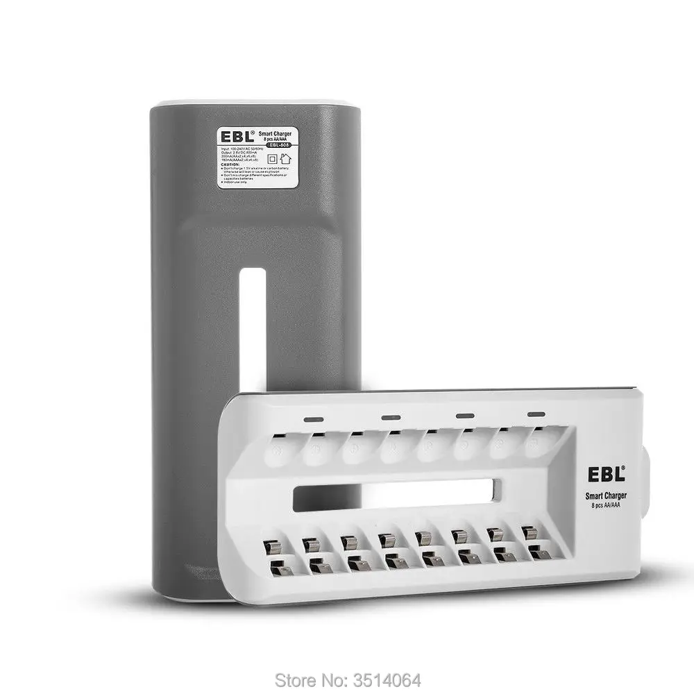 EBL 8 Bay AA AAA NiMH NiCD Rechargeable Battery Charger