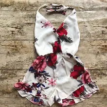 Pudcoco/комбинезоны для девочек; комбинезон с цветным узором для маленьких девочек; Летний комбинезон; От 1 до 6 лет