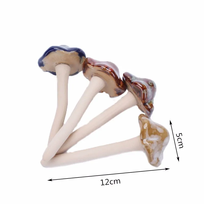 1 шт. керамический гриб мини-Статуэтка Модель Ремесло Украшение бонсай Декор миниатюрный домашний Сказочный Сад Украшение DIY аксессуары
