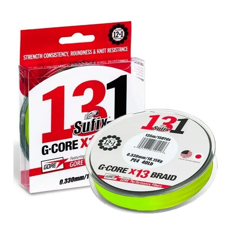 Sufix BRAIDED131G-GORE 150 м PE 13 прядей PE леска из мононити 14-100 фунтов плетеная леска