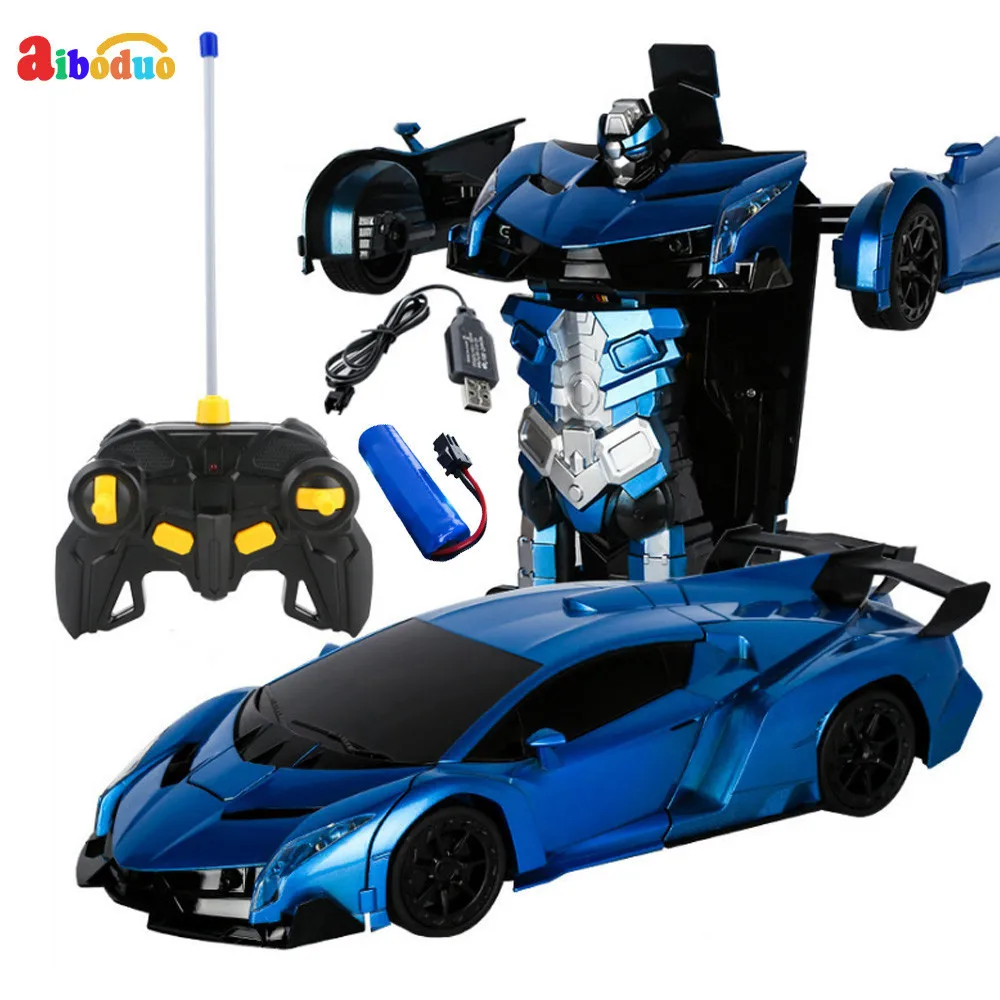 2 в 1 робот автомобиль RC деформация игрушки модель трансформация дистанционное