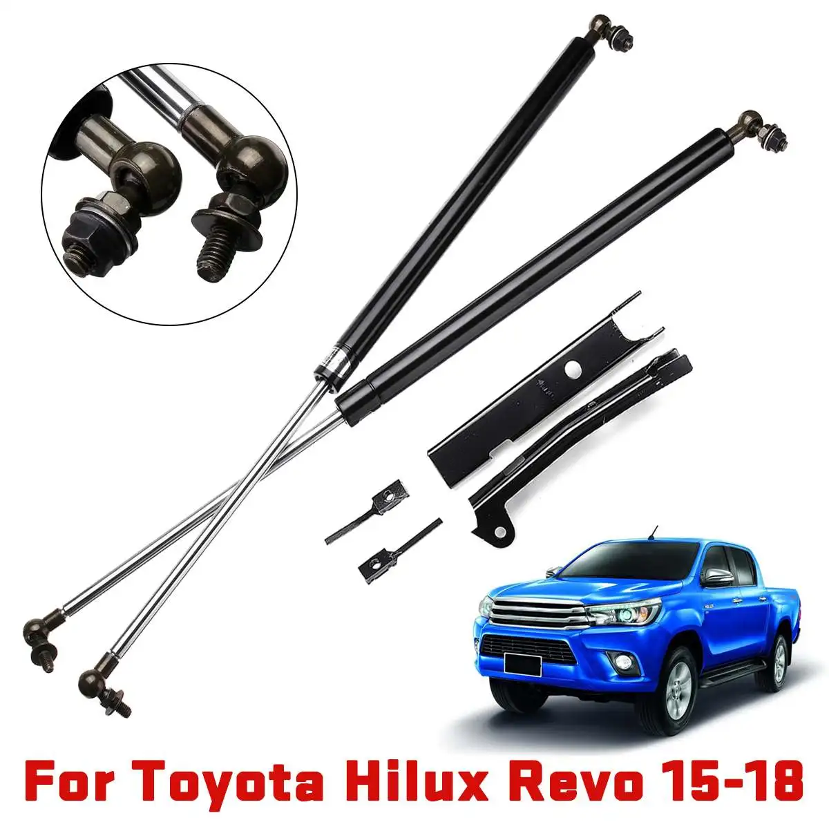 

Car Front Engine Cover Hood Shock Lift Strut Bar Support Props Rod Arm Gas Spring For Toyota Fortuner Hilux Revo 2015 2016