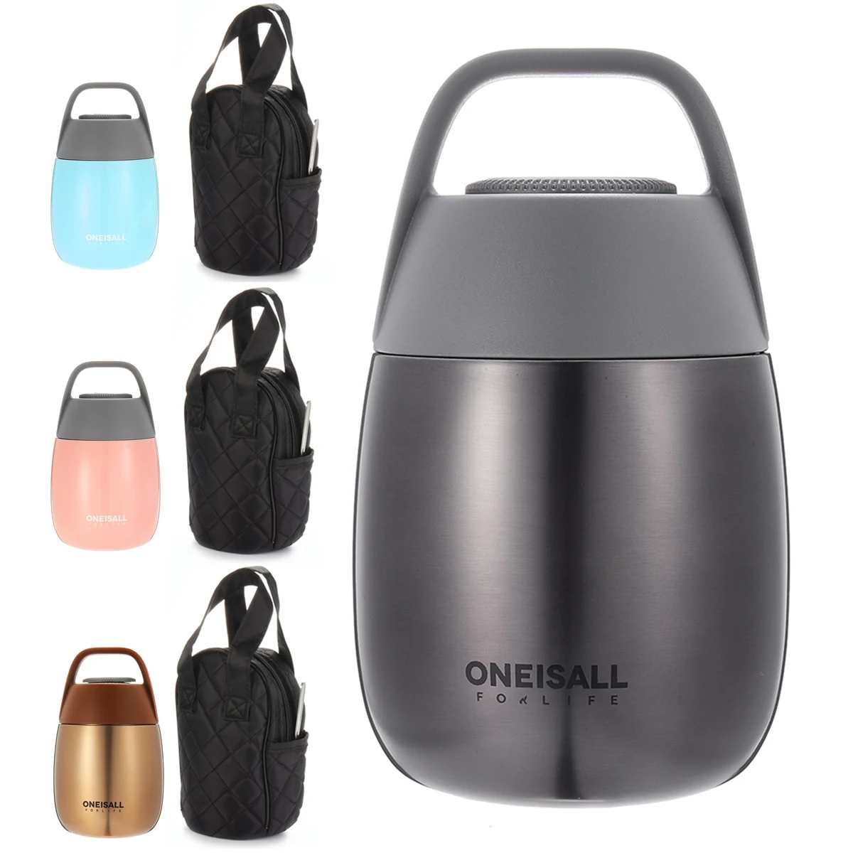 

Stainless Steel Thermal Cooker Vacuum Food Flask Lunch Box 450ML Insulated Container Thermal Bowl Cookware Insulated Soup Bento
