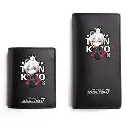 Idolish7 бумажник черные короткие длинные ПУ кошелек Японии кошельки с персонажами мультфильмов