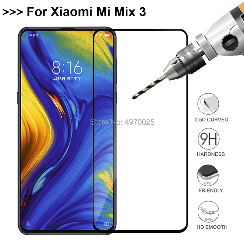 

9H Full Cover Tempered Glass For Xiaomi Mi Mix 3 Screen Protector For Xiaomi Mi Mix 3 Mix3 Protective Glass Film