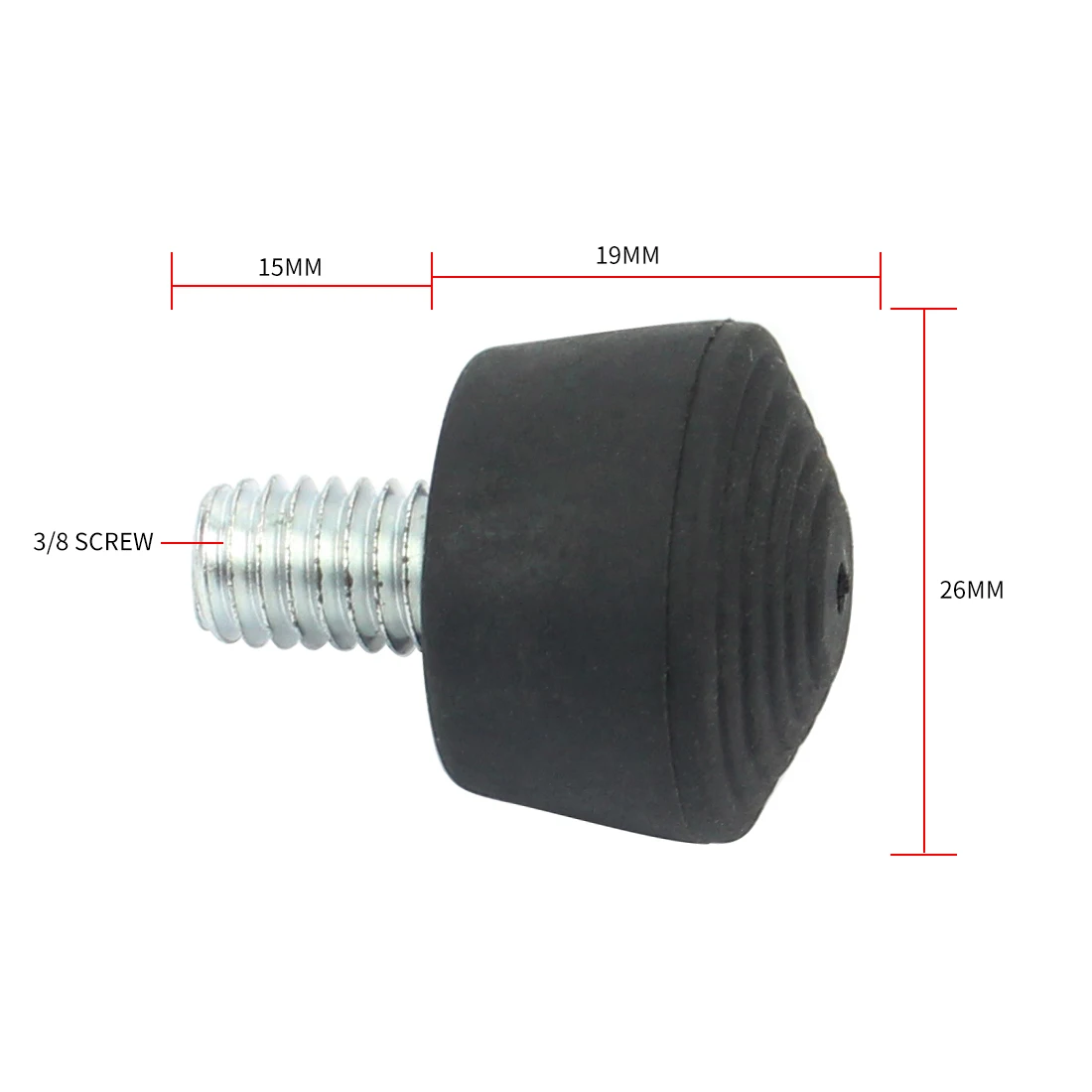 BGNING M8 / 3/8 &quotсеребристый конус пули против скольжения штатив шипы напольные