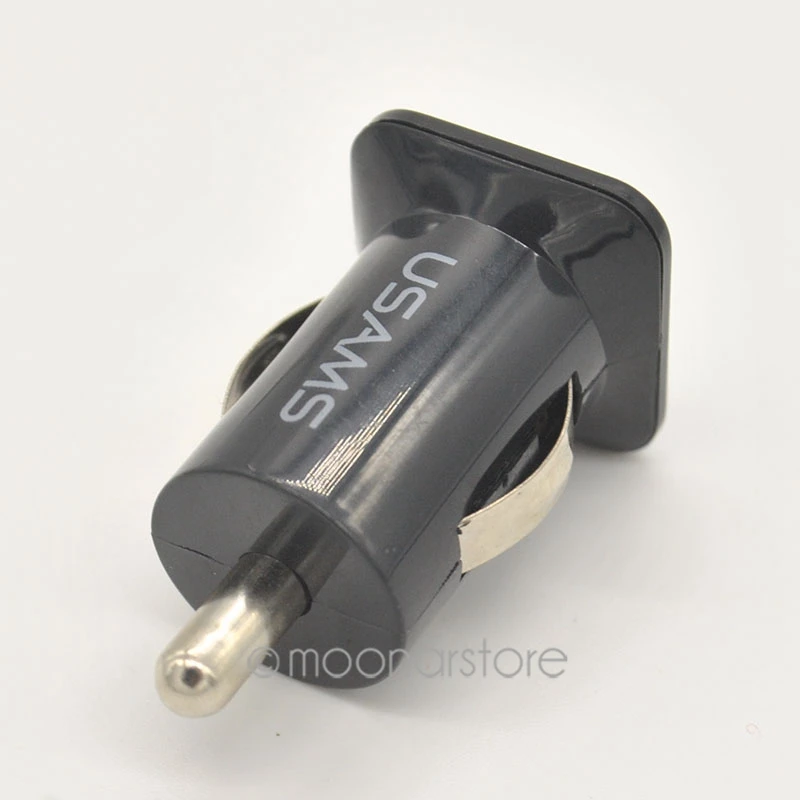 حار بيع 2-ميناء البسيطة العالمي المزدوج USB سيارة مهايئ شاحن رصاصة 5 V 2.1A + 1A لباد فون بود لبلاك بيري الهاتف الذكي #3