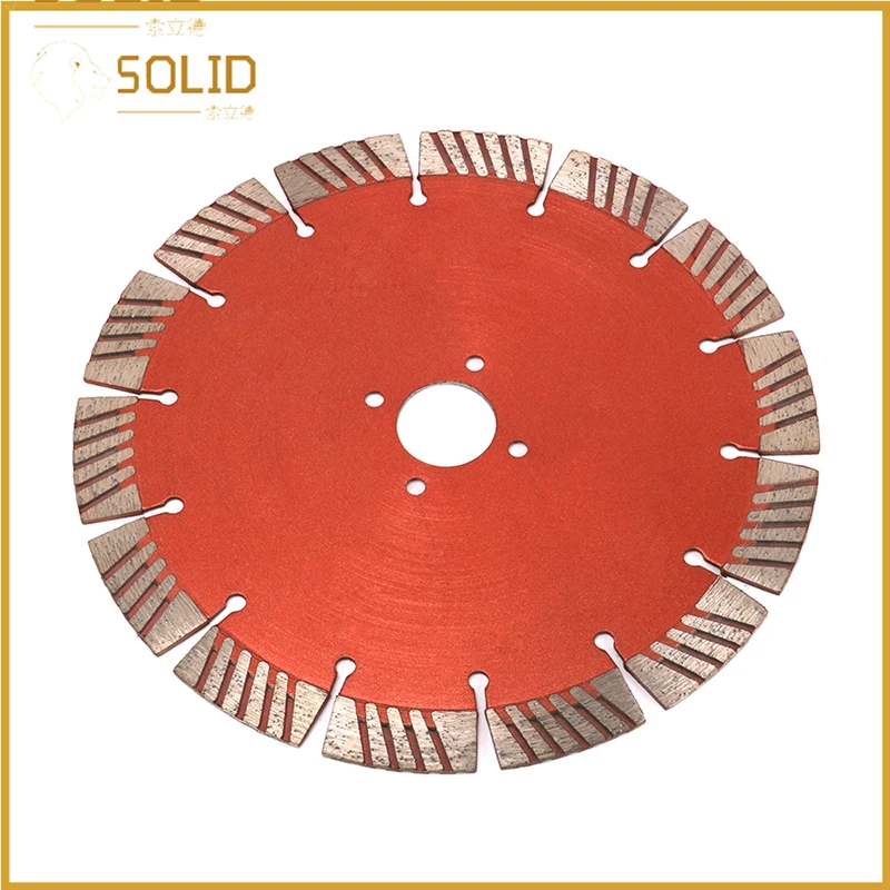 

Diamond Circular Wet or Dry Saw Blade witn 1"Bore Segmented Turbo Teeth Cutting Disc for Cutting Brick Concrete Ceramic Glass