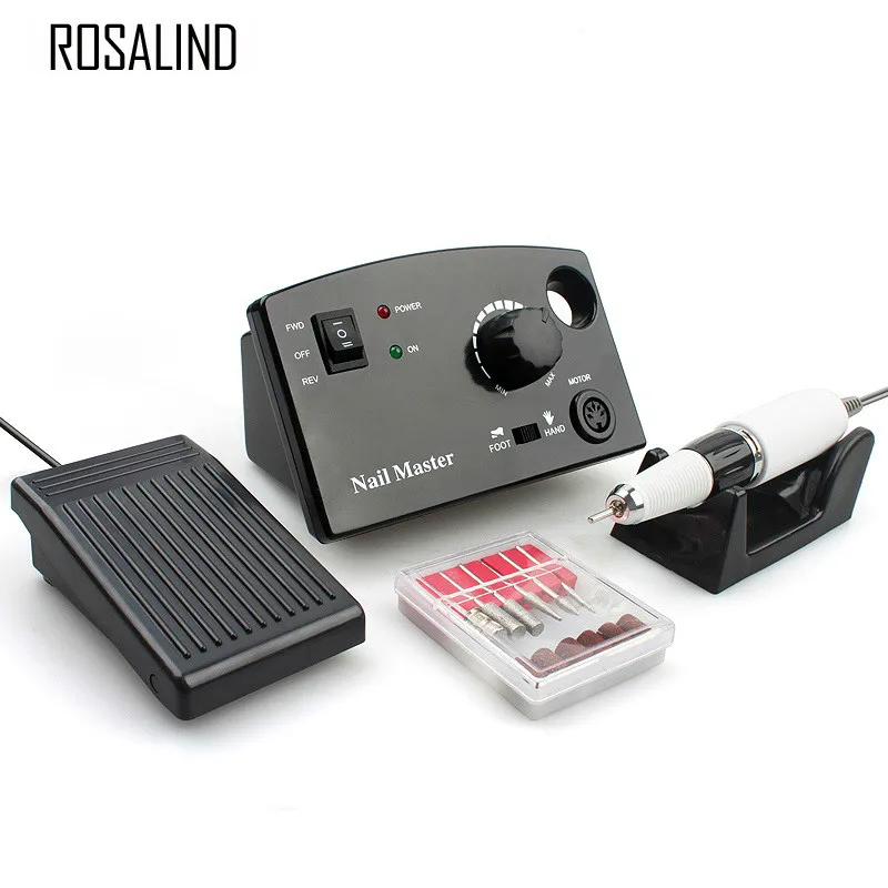 

Rosalind Electric Nail Drill Machine 35000RPM 25W Pro Diamond Nail Cutter Bit Pedicure Maniure Machine Nail Drill Bits Nail Tool