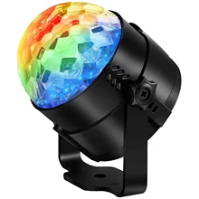 Черный диско шар Вечерние огни СВЕТОДИОДНЫЕ стробоскопы Звук Активированный танцевальный свет осветительное оборудование ди-джеев семья дети день рождения партии Hol