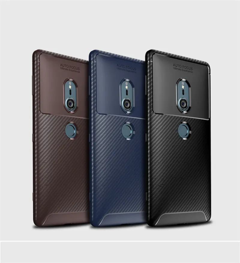 

For Sony XZ2 Compact Case Colored Carbon Fiber TPU Silicon Skin Back Cover Phone Case for Sony Xperia XZ2 Compact Soft Protector