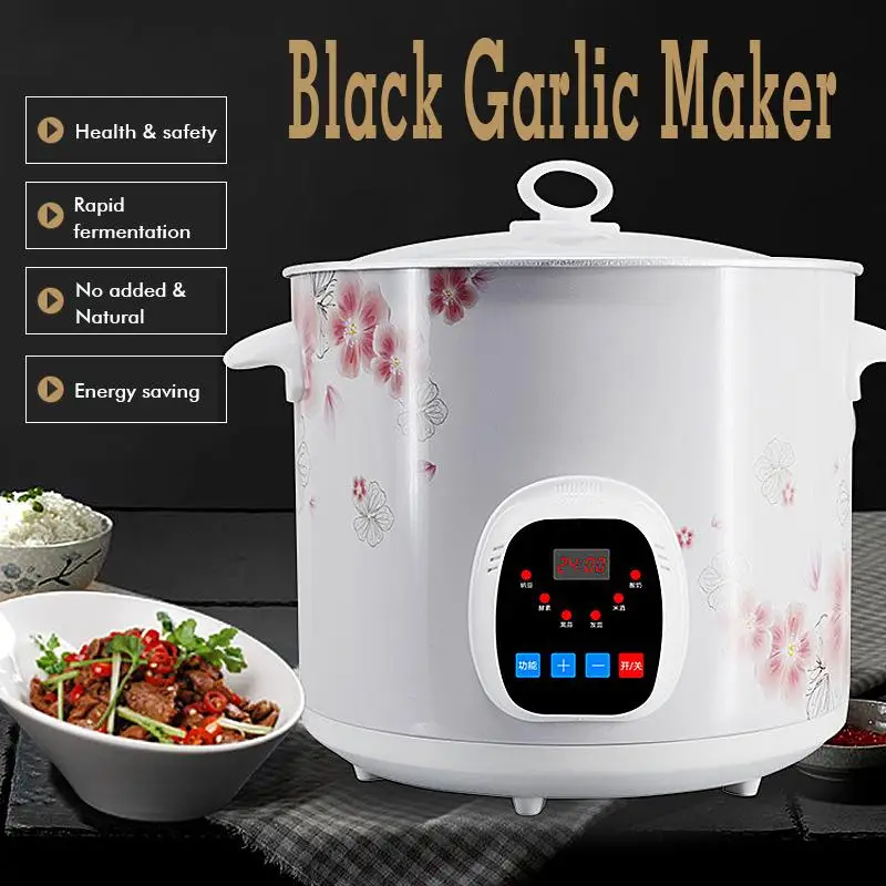 

2019 90W 6L Automatic Black Garlic Fermenter Household DIY Zymolysis Pot Maker 220V Black Garlic Fermenting Machine For Yogurt