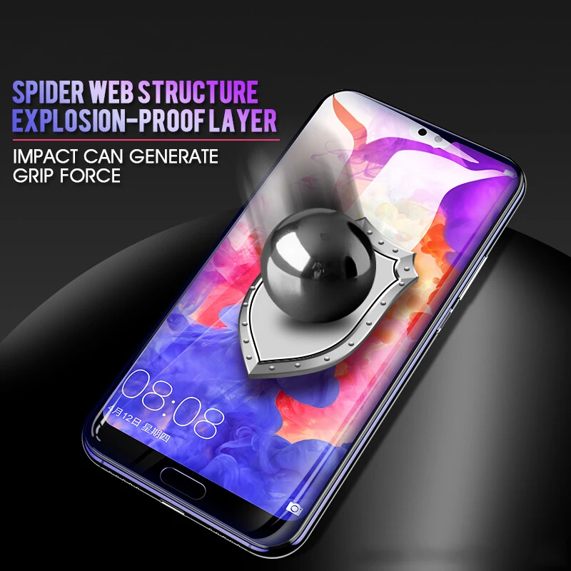 P20lite полное покрытие для huawei P20 lite pro P Smart Cover защитную Стекло Scren Y9 2018 Nova3 honor 10 9