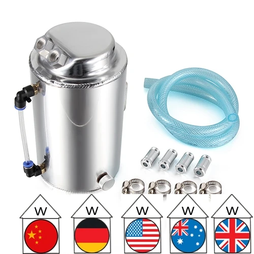 Car Aluminum Racing Oil Catch Tank Can Breather Tank FOR NISSAN 4X4 4WD