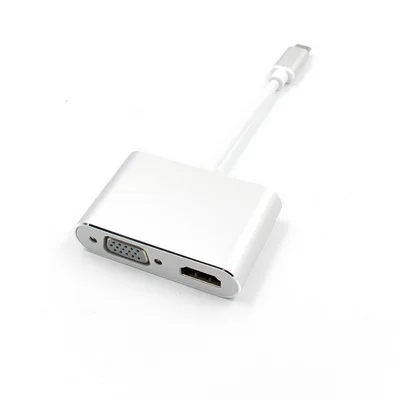 20 шт. Новый адаптер USB Type-c к HDMI 4K VGA C для MacBook Pro ChromeBook Huawei Mate 10 Samsung | Компьютеры и