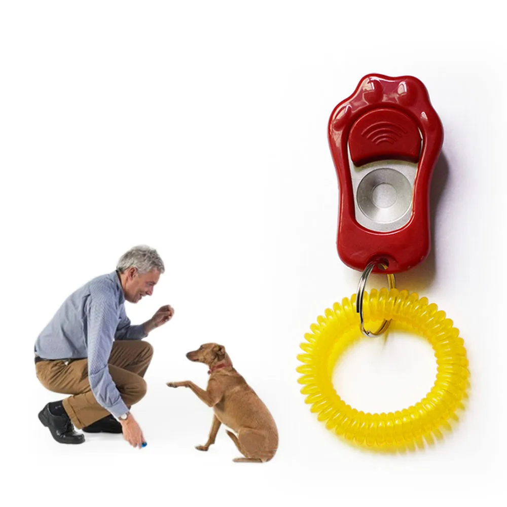 1 шт., тренировочный кликер для собак, регулируемый звуковой брелок для ключей и наручных ремней, тренировочный клик для собак, 6 цветов на выбор, 40
