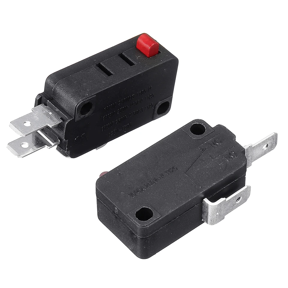 

2Pcs/Set Microwave Oven Door Switch For LG GE Starion SZM-V16-FD-63 SZM-V16-FA-63 Microwave Oven Black Kitchen Appliance Parts