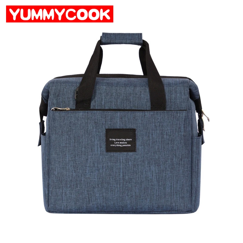 

Portable Food Fresh Lunch Bag Thermal Insulation Bag Oxford Waterproof Milk Bottle Storage Pouch Trip Home Organization Supplies