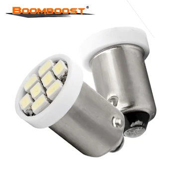 

big sale 10 pcs Car Auto LED BA9S 8SMD 3020 LED car license plate light 8 led smd 1206 Wedge LED Light Bulb Lamp White 12V
