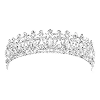 

1 Pcs Crystal Elegant Bridal Crown Fashionable Wedding Crown Beautiful Crown for Lady Woman Girl