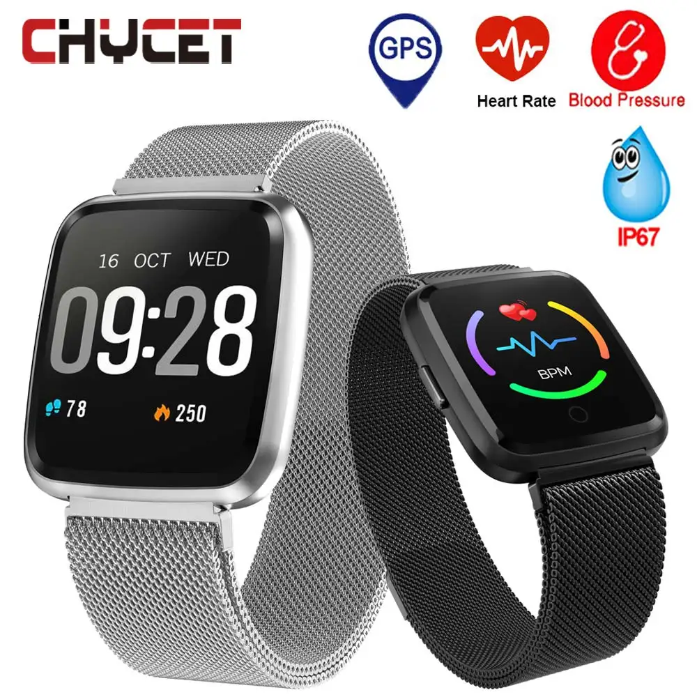 Smart Watch Y7 Men Women Fitness Tracker Watch Blood Pressure Waterproof IP67 Smartwatch GPS Activity Tracker For Android IOS
