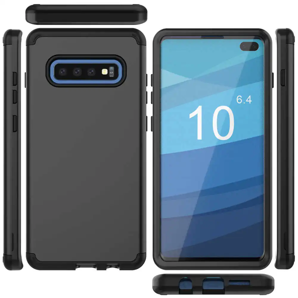 

Dual Layer Hard Case for Samsung Galaxy s10 s10e s10+ Heavy Duty Rugged Protection Hybrid Shockproof Armor galaxy s10 plus case