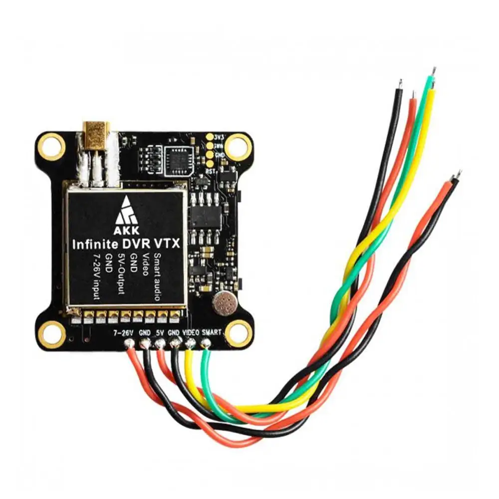 Goede AKK Oneindige DVR VTX 25 200 600 1000mW Power Schakelbare FPV Zender Ondersteuning Smart Audio voor drone Quadcopter Onderdelen Toebehoren