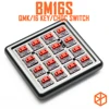 Teclado mecánico personalizado bm16s con 16 teclas, placa PCB, panel numérico programable, diseños qmk, firmware con interruptor rgb, interruptor LED, interruptor choc ► Foto 1/6