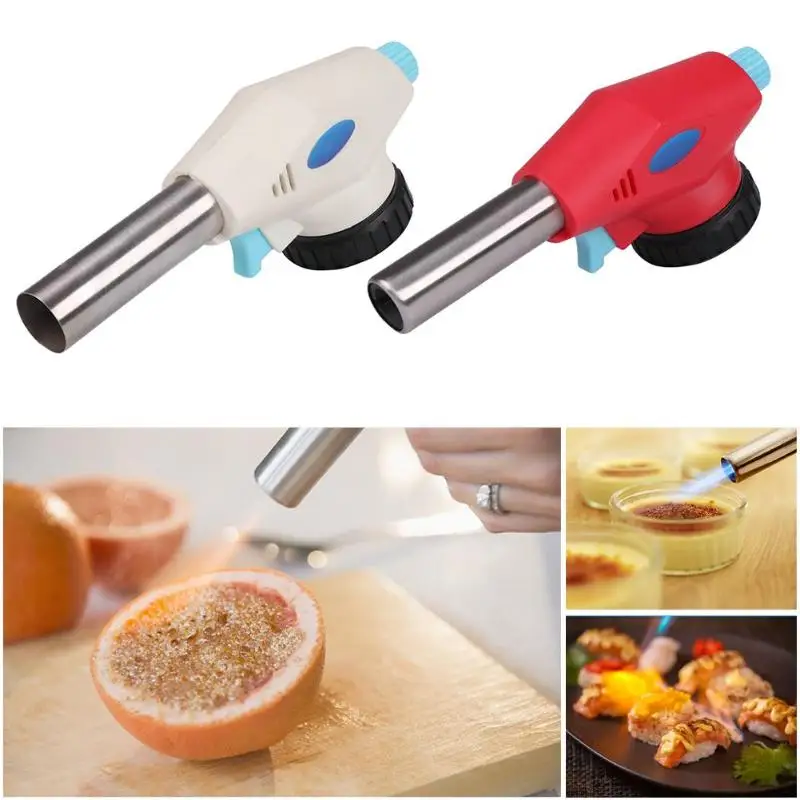 

Gas Torch Flamethrower Automatic Electronic Ignition Baking Welding BBQ Outdoor Camping Hiking Flame Gun