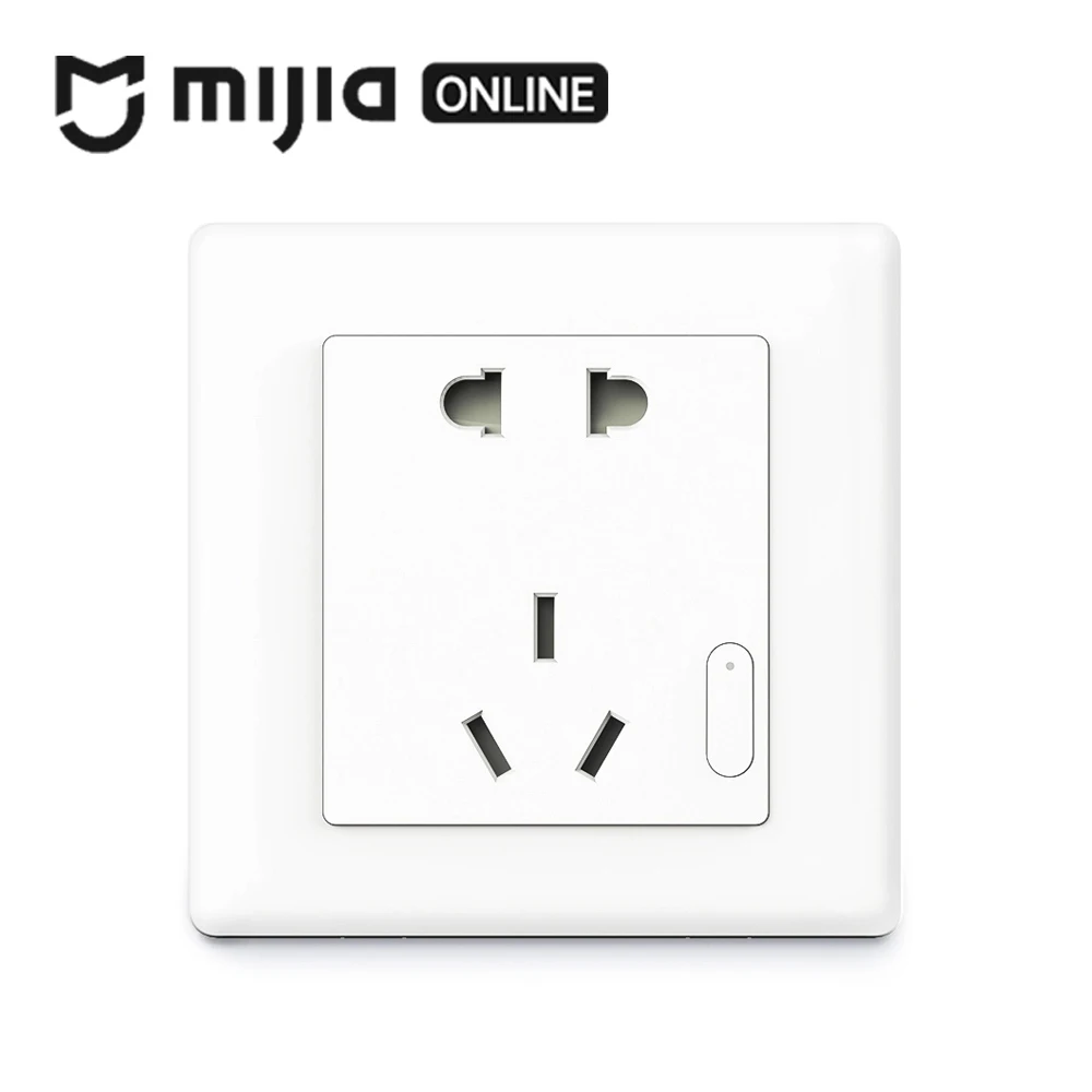 

Original Xiaomi Aqara Wall Socket PVC Material 100V-250V 2500W High Power Wall Wireless ZigBee Wifi Remote Switch Socket Plug