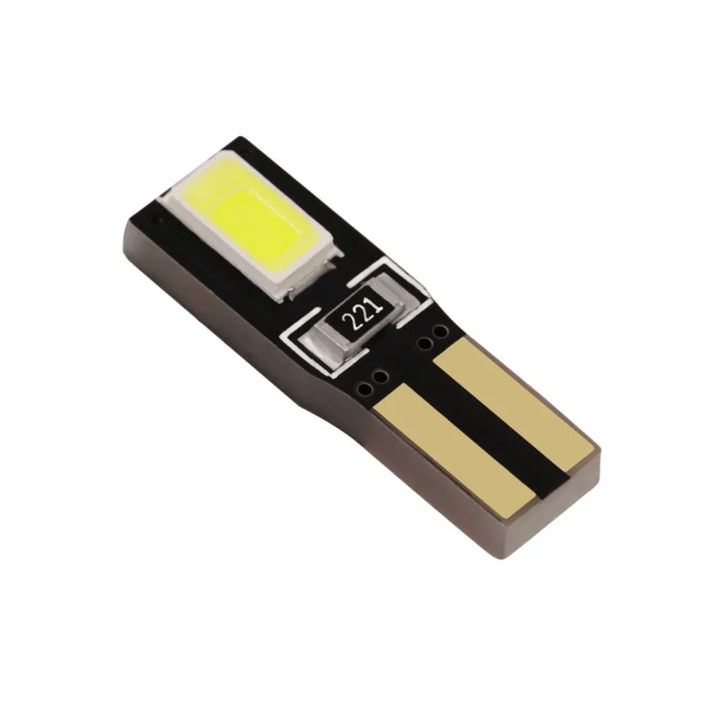 2 шт. авто светодиодный T5 2721 W3W W2 * 4.6d 5730 SMD инструмент: Клин Индикатор Светильник