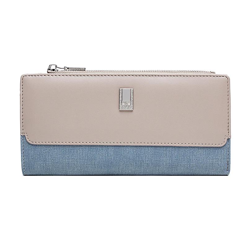 

Hit Color Long Women Wallet Fashion Zipper Ladies Card Holders Female Coin Purse Clutch Bags For Women's Zipper Phone Pocket