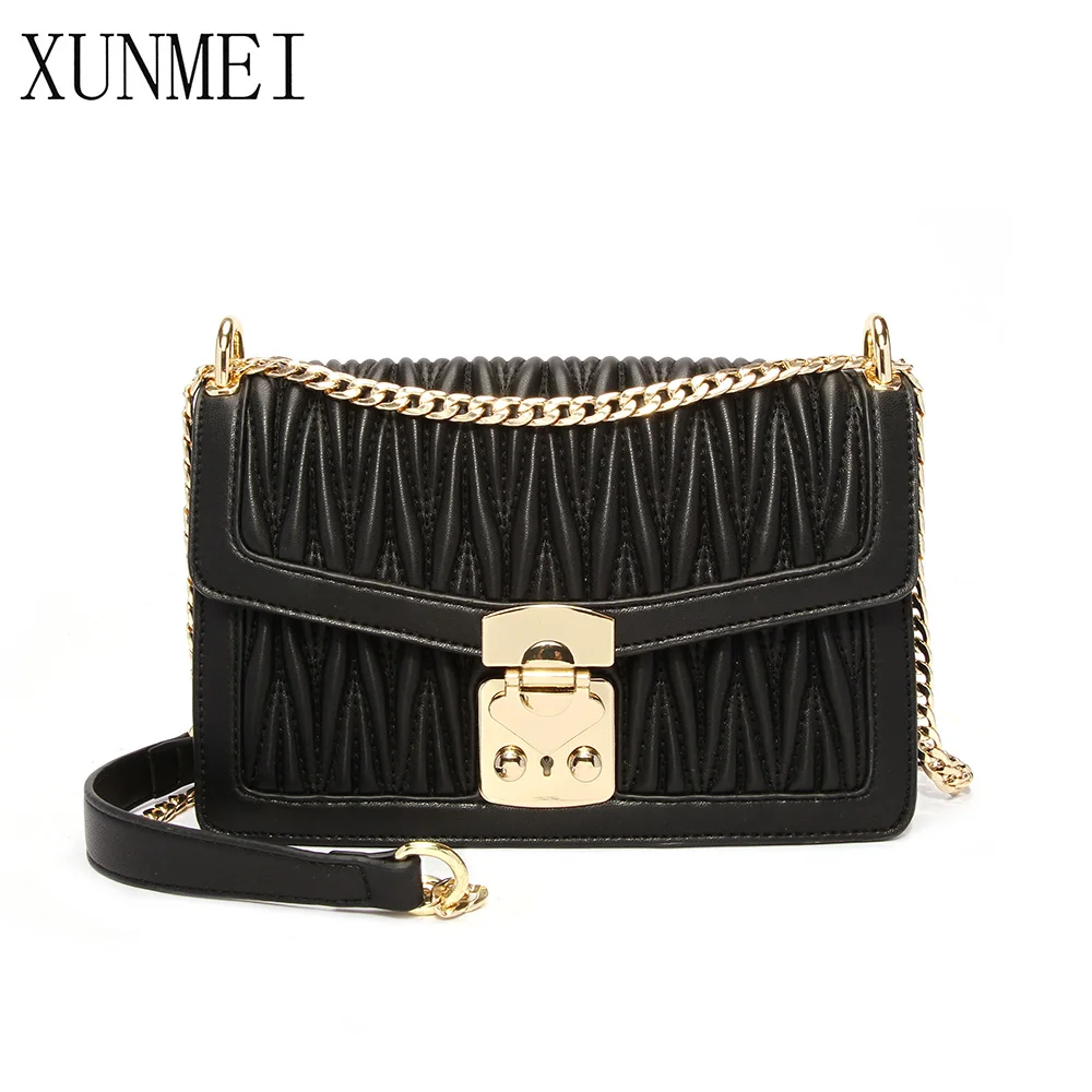 

XUNMEI Small Purses and Handbags for Girls Ladies Wide Straps Women's Shoulder Bag High Quality PU Leather Woman Messenger Bags